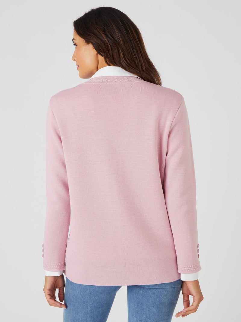 Gilet maille milano - Damart Rose - Kiabi