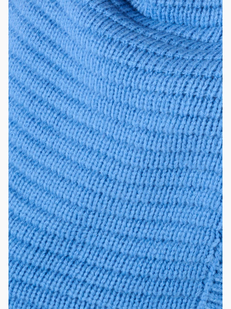 Gilet maille ottoman - damart Bleu ciel - Kiabi