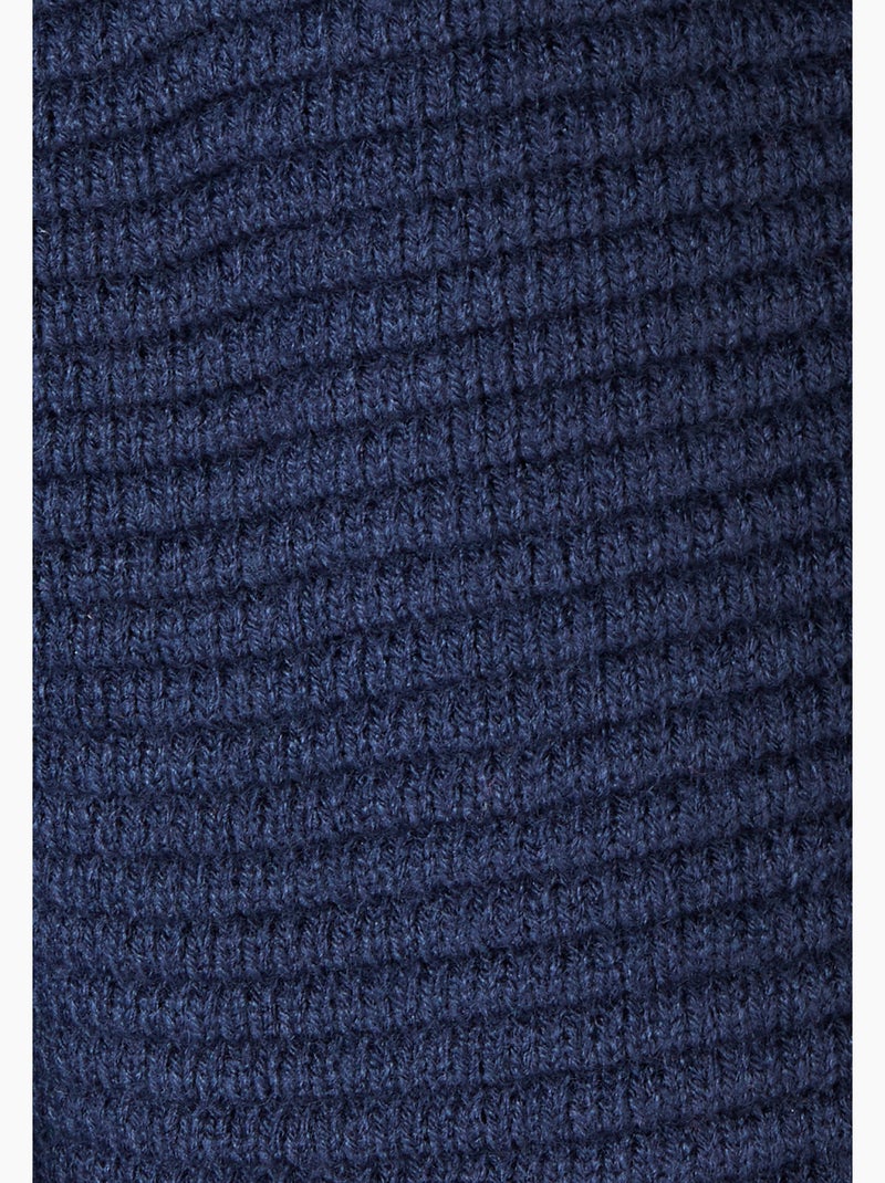 Gilet maille ottoman - Damart Bleu marine - Kiabi