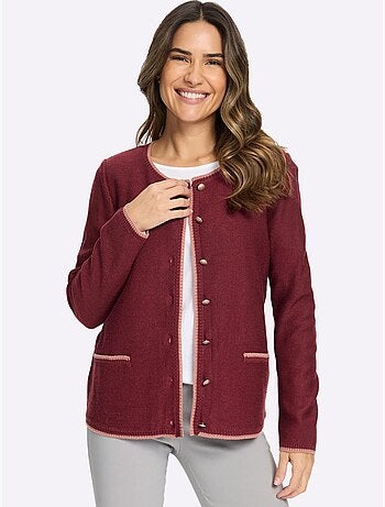 Gilet Maille Perlée Attrayante - Taille Standard - Moda Vilona
