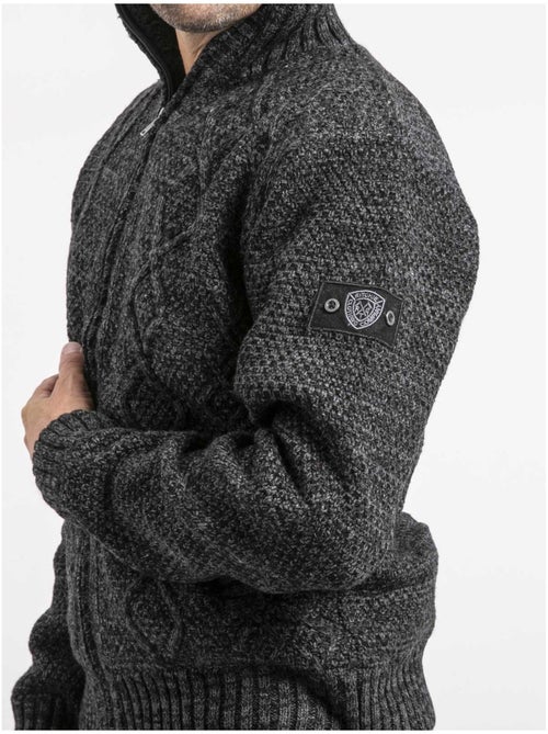 Gilet maille zippé LACIDO - Kiabi