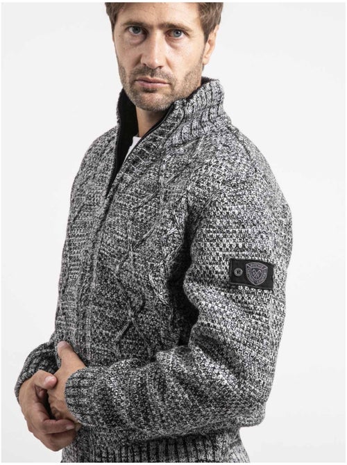 Gilet maille zippé LACIDO - Kiabi