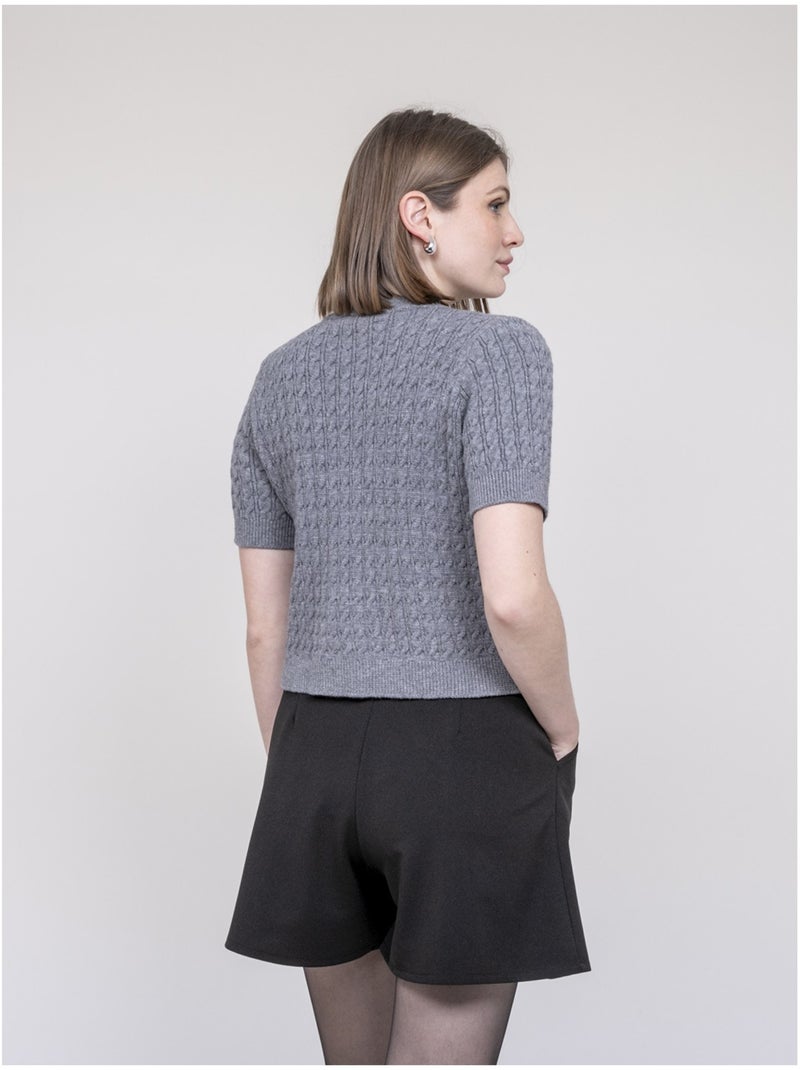 Gilet manche courte KELVINA Gris - Kiabi