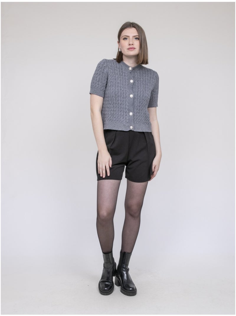 Gilet manche courte KELVINA Gris - Kiabi