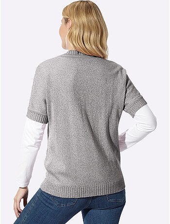 Gilet manches chauve-souris courtes - taille standard - moda vilona