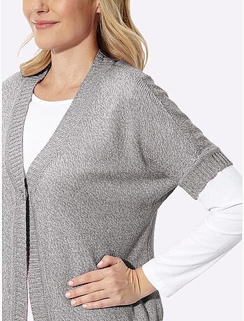 Gilet manches chauve-souris courtes - taille standard - moda vilona