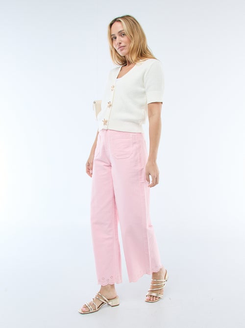 Gilet manches courtes à boutons fantaisies - Kiabi