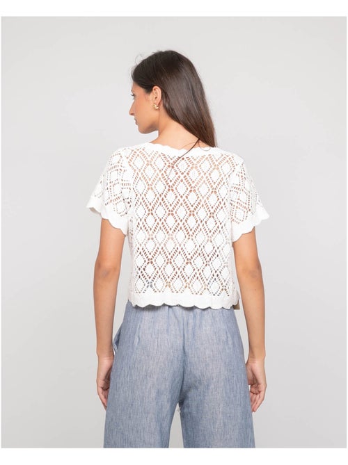 Gilet manches courtes crocket KACHOU - Kiabi
