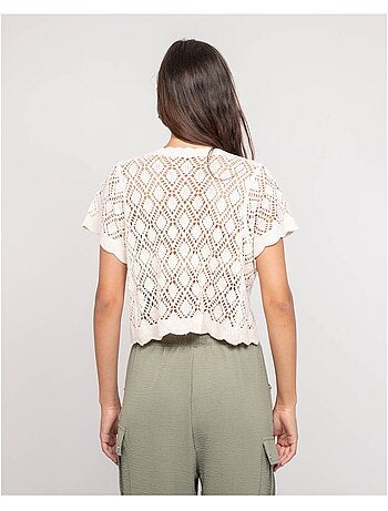 Gilet manches courtes crocket KACHOU