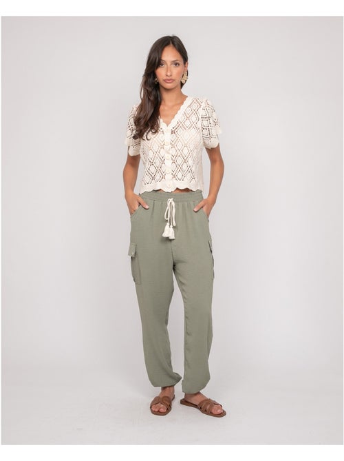Gilet manches courtes crocket KACHOU - Kiabi