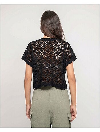 Gilet manches courtes crocket KACHOU