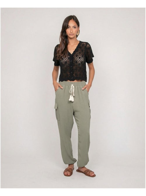 Gilet manches courtes crocket KACHOU - Kiabi