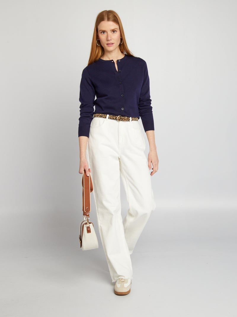 Gilet manches longues Bleu marine - Kiabi