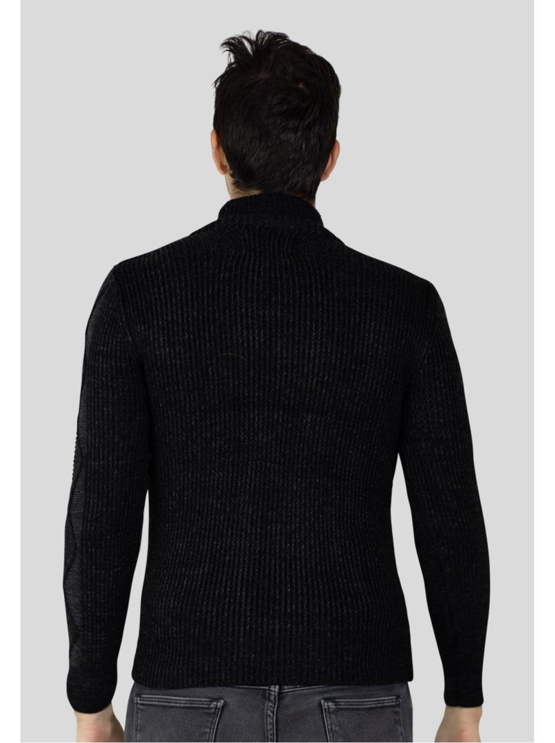 Gilet manches longues col rond Kebello Noir Noir - Kiabi