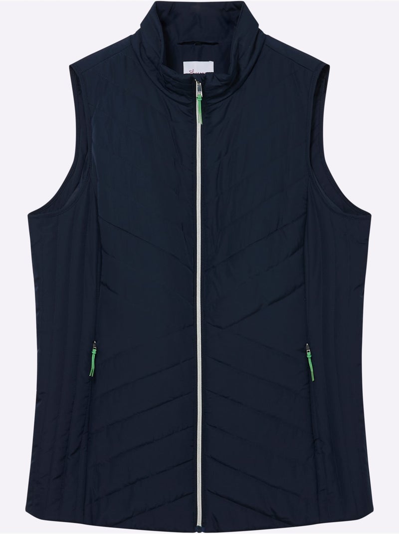 Gilet Matelassé - Taille Standard - Sheego Bleu foncé - Kiabi
