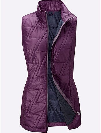 Gilet matelassé piquage affinant - taille standard - moda vilona