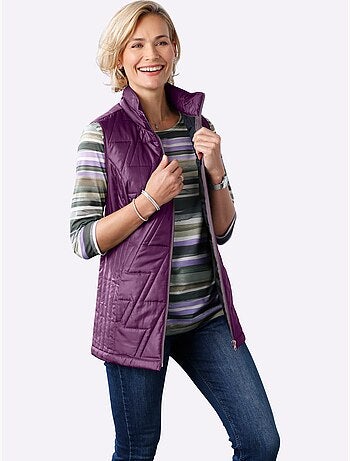 Gilet matelassé piquage affinant - taille standard - moda vilona