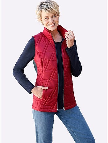 Gilet matelassé piquage affinant - taille standard - moda vilona