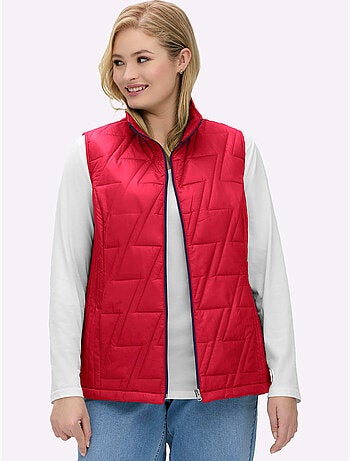 Gilet matelassé piquage affinant - taille standard - moda vilona