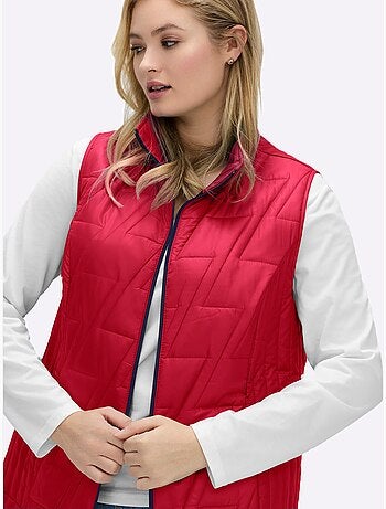Gilet matelassé piquage affinant - taille standard - moda vilona