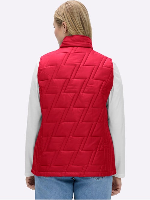 Gilet matelassé à col montant et poches pratiques - taille standard - moda vilona - Kiabi