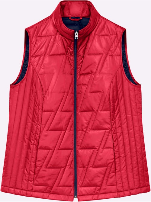Gilet matelassé à col montant et poches pratiques - taille standard - moda vilona - Kiabi