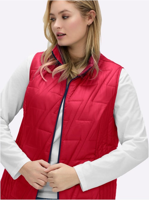 Gilet matelassé à col montant et poches pratiques - taille standard - moda vilona - Kiabi