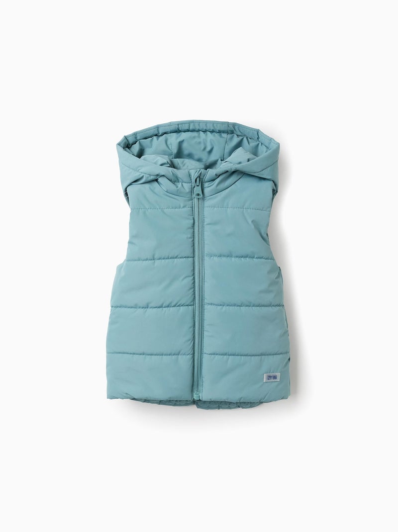 Gilet Matelassé avec Capuche Bleu clair - Kiabi