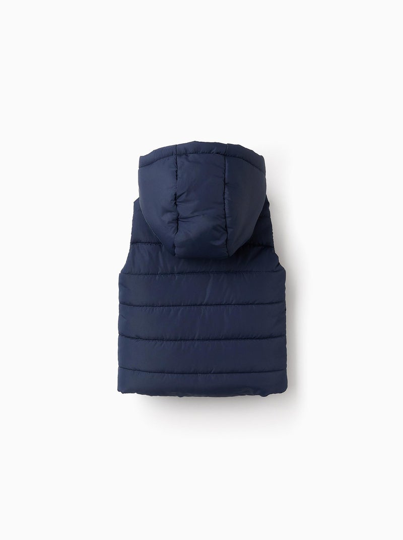 Gilet Matelassé avec Capuche Bleu foncé - Kiabi