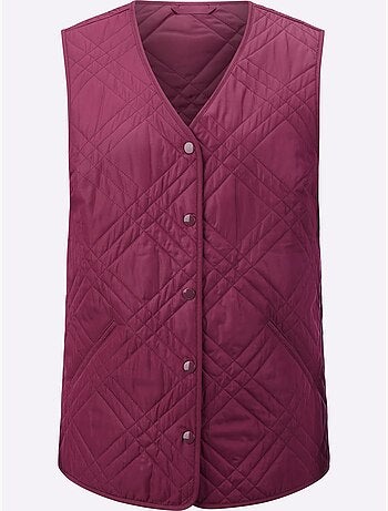 Gilet matelassé avec col en v et poches passepoilées - taille standard - witt