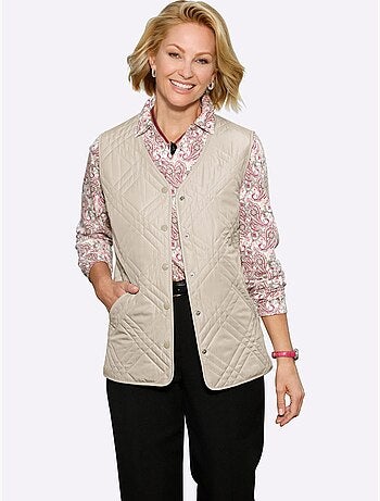 Gilet matelassé avec col en v et poches passepoilées - taille standard - witt
