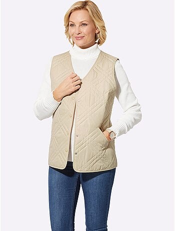 Gilet matelassé avec col en v et poches passepoilées - taille standard - witt