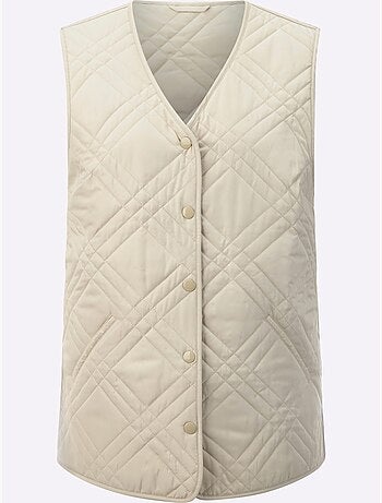 Gilet matelassé avec col en v et poches passepoilées - taille standard - witt