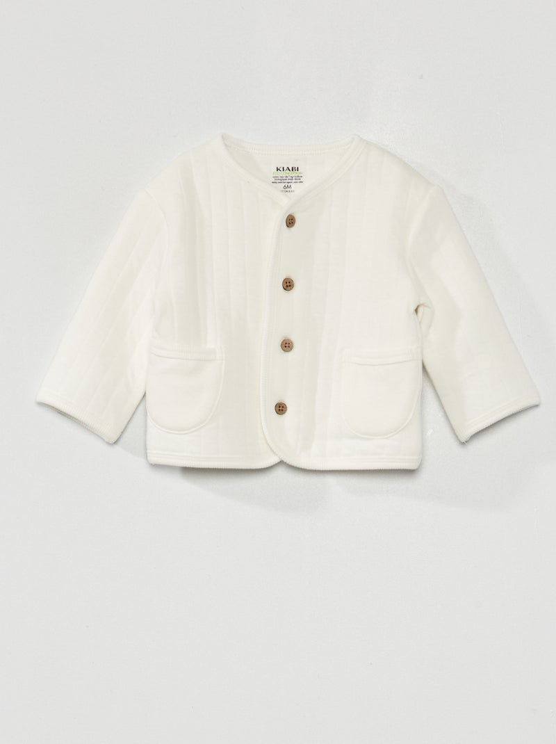 Gilet matelassé blanc - Kiabi