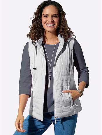 Gilet matelassé capuche avec coulisse et lien à nouer - taille standard - witt