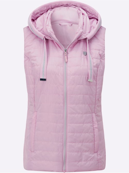 Gilet matelassé capuche avec coulisse et lien à nouer - taille standard - witt - Kiabi