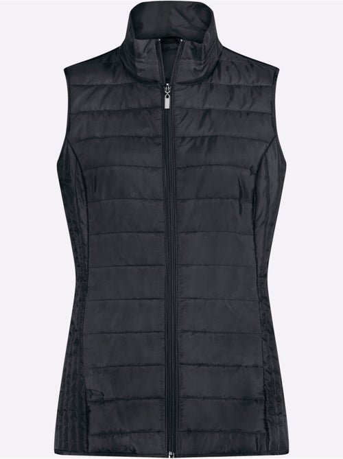 Gilet matelassé col montant avec poches et piquage vertical - taille standard - moda vilona - Kiabi Gilet matelassé col montant avec poches et piquage vertical - taille standard - moda vilona - Kiabi