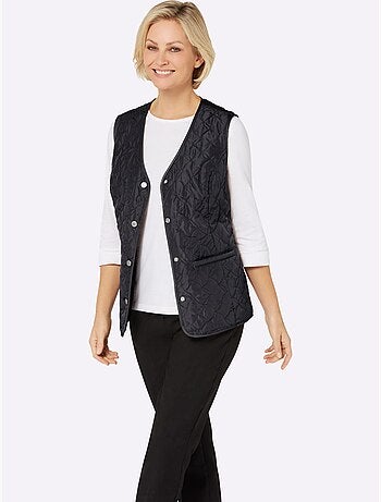 Gilet matelassé doublée et matelassée - taille standard - moda vilona