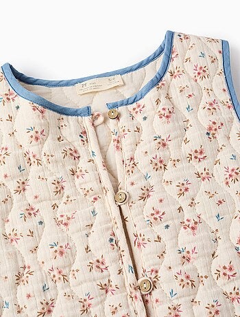 Gilet Matelassé Floral