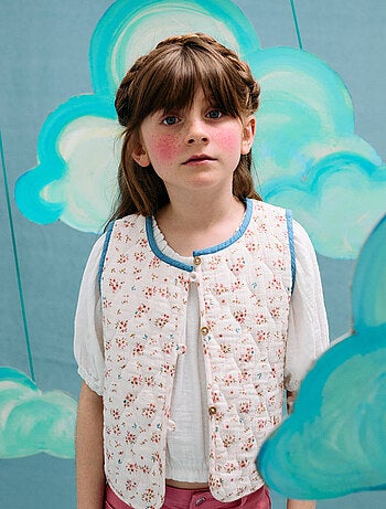 Gilet Matelassé Floral