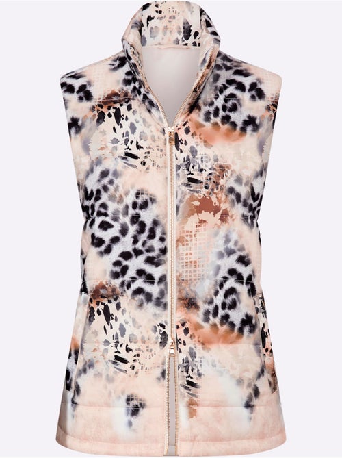 Gilet matelassé imprimé mode - taille standard - helline - Kiabi Gilet matelassé imprimé mode - taille standard - helline - Kiabi