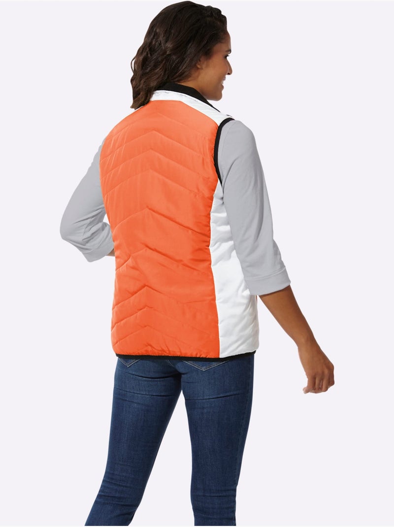 Gilet matelassé microfibre facile d'entretien - taille standard - witt Orange - Kiabi