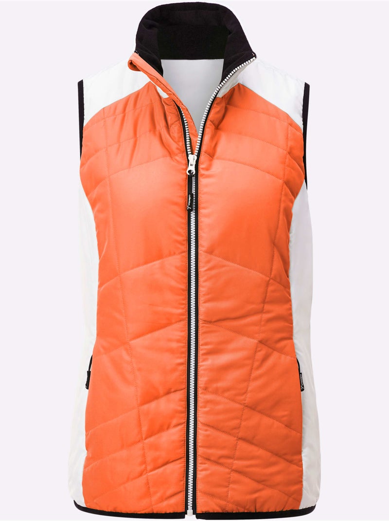 Gilet matelassé microfibre facile d'entretien - taille standard - witt Orange - Kiabi