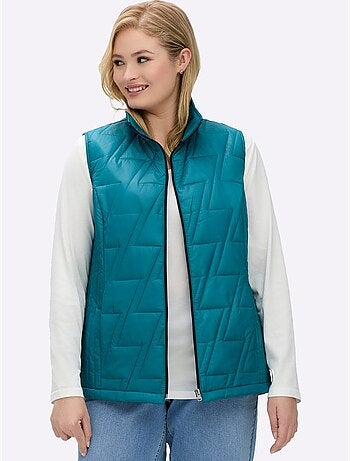 Gilet matelassé piquage affinant - taille standard - moda vilona