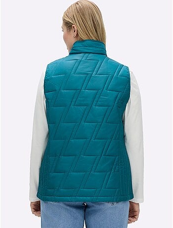 Gilet matelassé piquage affinant - taille standard - moda vilona