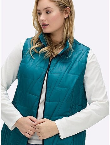 Gilet matelassé piquage affinant - taille standard - moda vilona