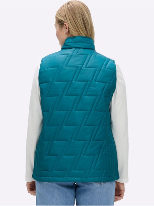 Gilet matelassé piquage affinant - taille standard - moda vilona - Kiabi Gilet matelassé piquage affinant - taille standard - moda vilona - Kiabi