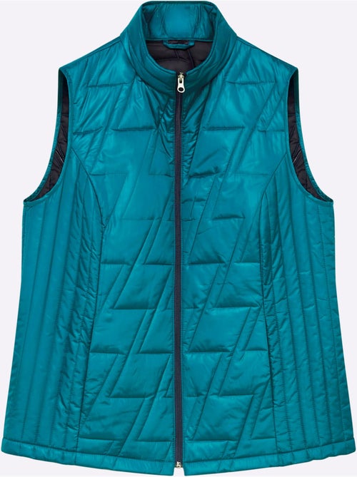 Gilet matelassé piquage affinant - taille standard - moda vilona - Kiabi Gilet matelassé piquage affinant - taille standard - moda vilona - Kiabi