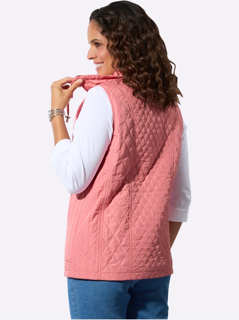 Gilet Matelassé Piquage élégant - Taille Standard - Witt Rose - Kiabi