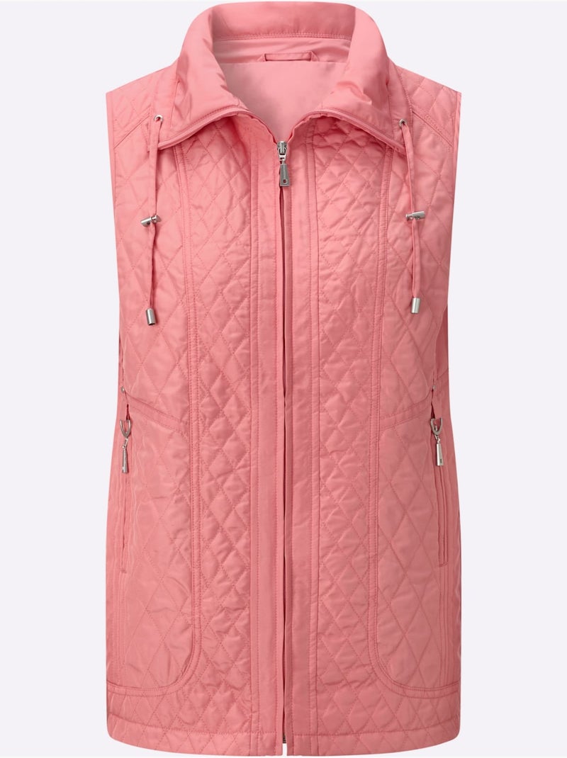 Gilet Matelassé Piquage élégant - Taille Standard - Witt Rose - Kiabi